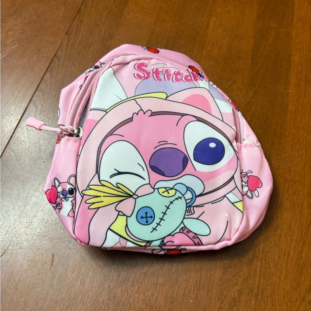Stitch Pink Kids Accessory Bag